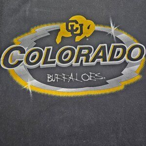 Colorado Buffaloes Vintage T-Shirt Black Adult 3XL By Savvy 100% Cotton College